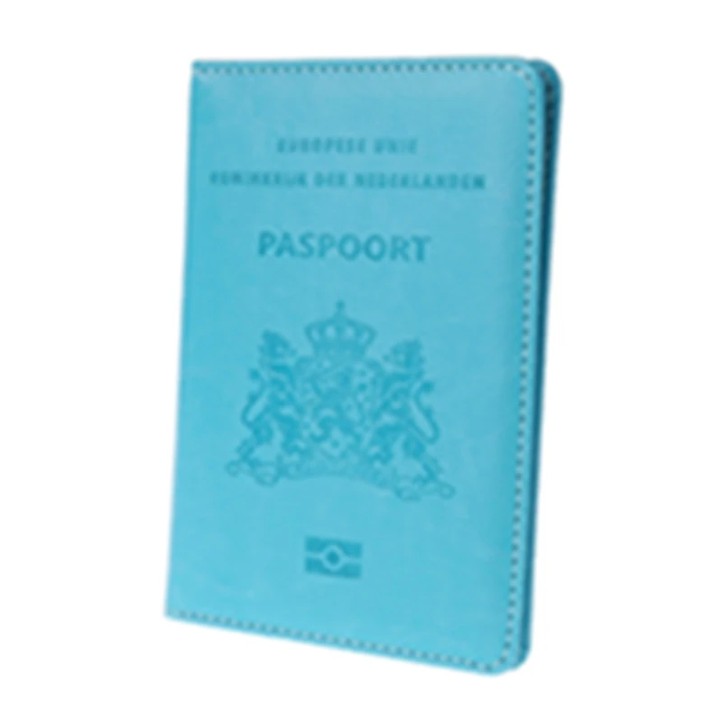 LB New Men Women Travel Leather Passport Card Cover Holder Case Protector Organizer Simple Design Casual Card Holder - Цвет: LB