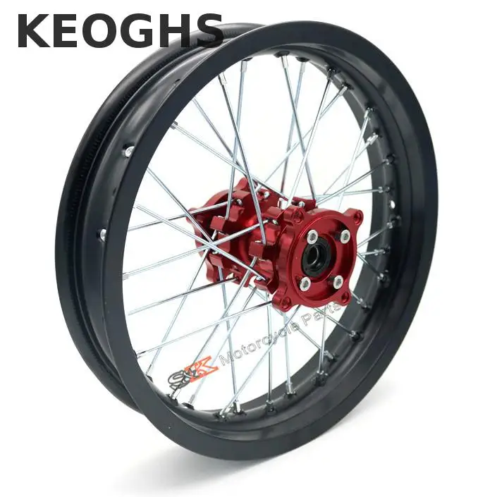 Keoghs колеса для велосипеда с чпу ступицы передние и задние колеса 1,85-2,5-14 дюймов для питбайк Мотокросс Ktm Crf Kawasaki Honda Cqr
