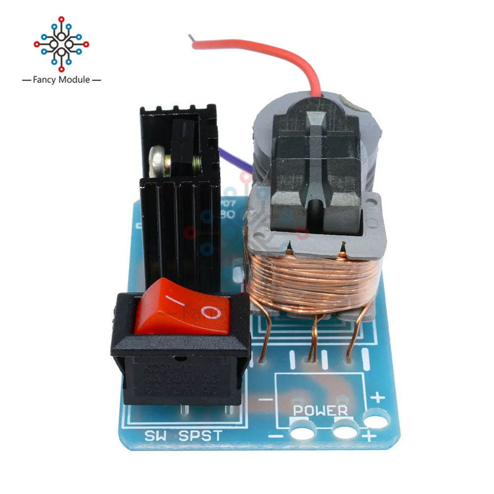 15KV High Frequency DC Voltage Arc Ignition Generator Inverter Boost Step-Up 18650 U Core Transformer Suite 3.7V DIY Kit | Инструменты