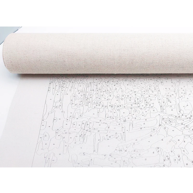 

RUOPOTY Frame Car DIY Painting By Numbers Landscape Modern Wall Art Canvas Painting Hand Painted Oil Painting For Home Decor