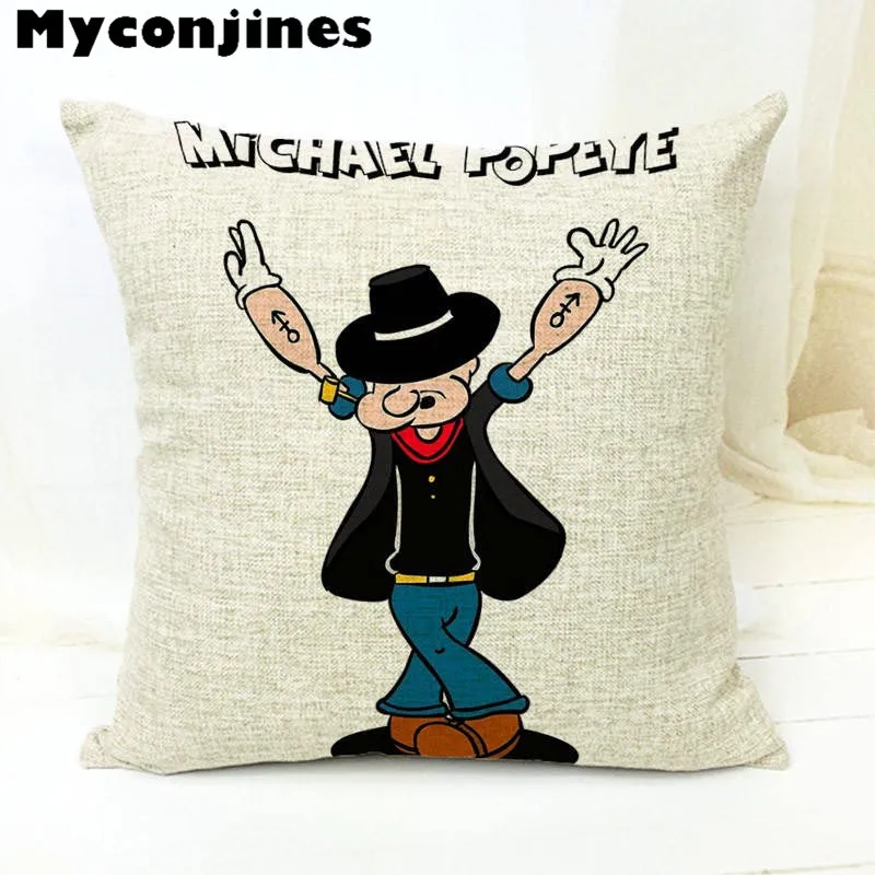 Наволочка с принтом из мультфильма анимация Popeye Ariver Pluto Spinach Letters домашняя спальня диван офис открытый автомобиль Декор белье Travesseiro