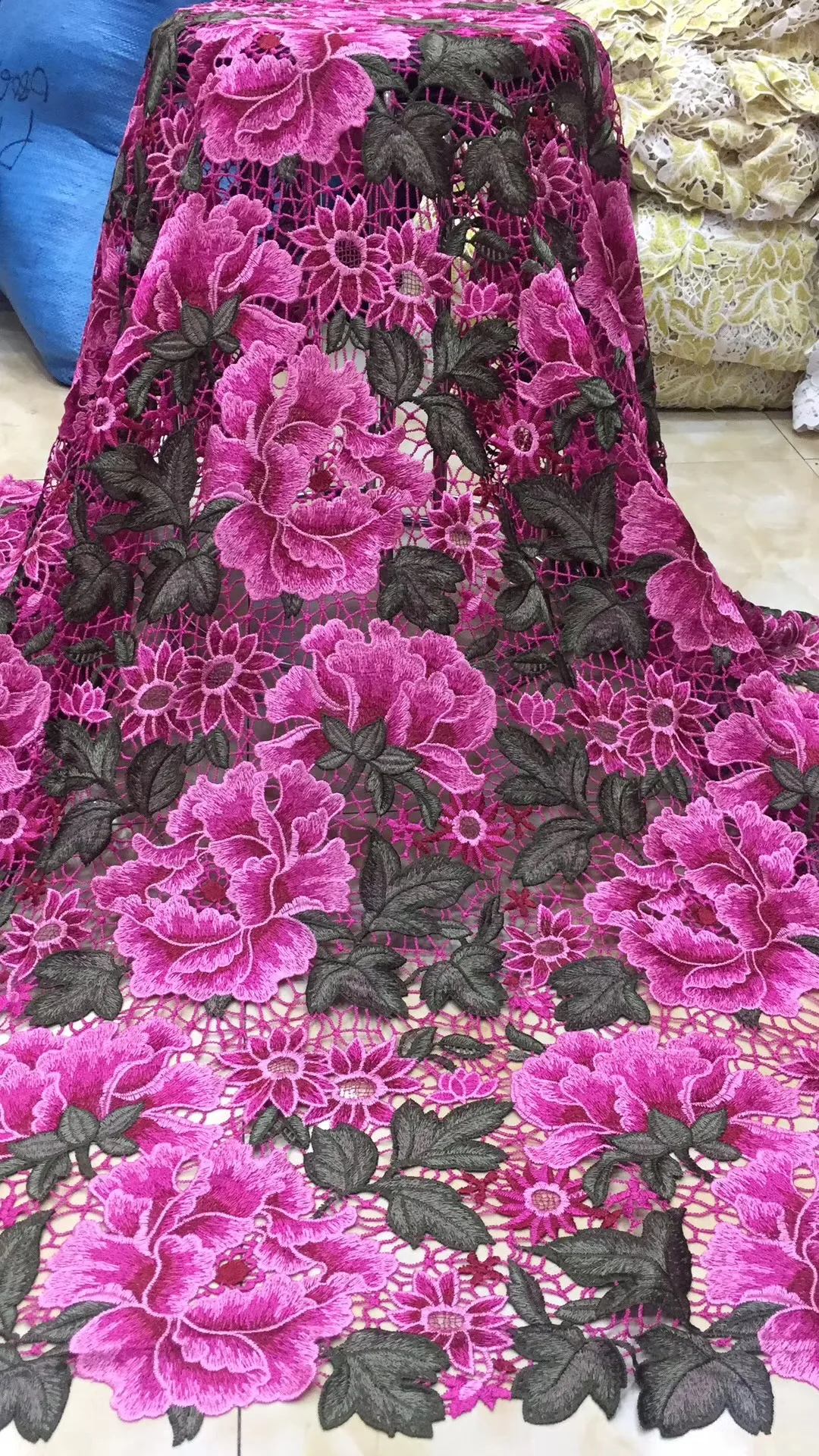 Красивая кружевная ткань в нигерийском стиле новый дизайн 2019 большая Вышивка