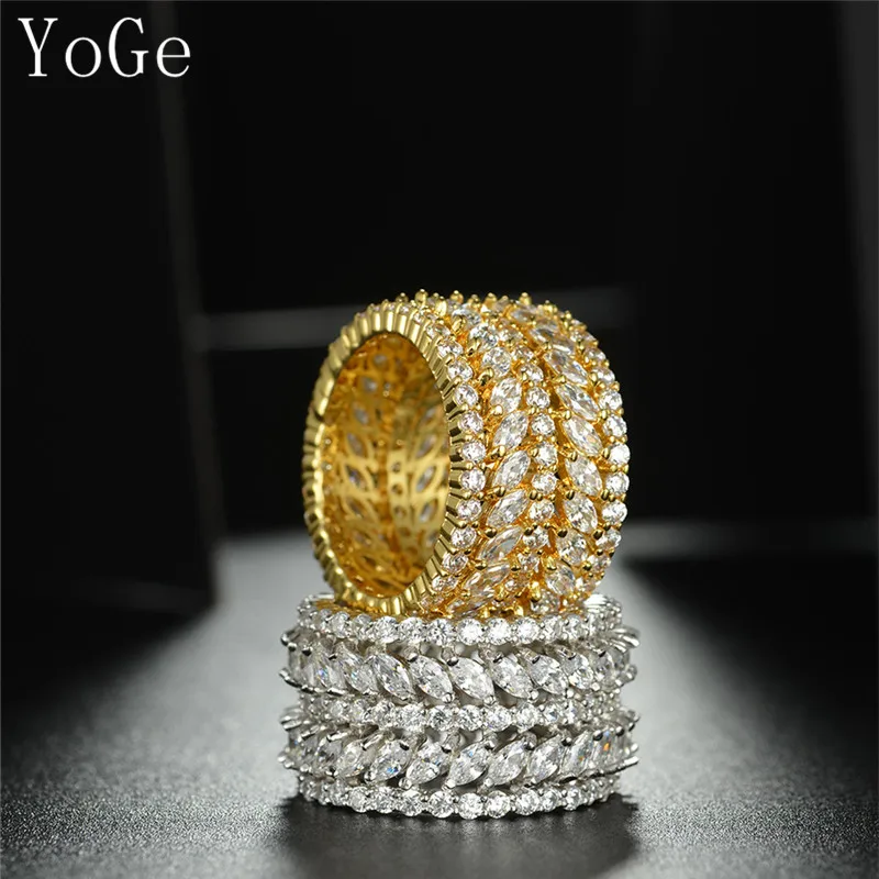 YoGe свадебные и вечерние ювелирные изделия для женщин R0349 модные AAA CZ Круглые