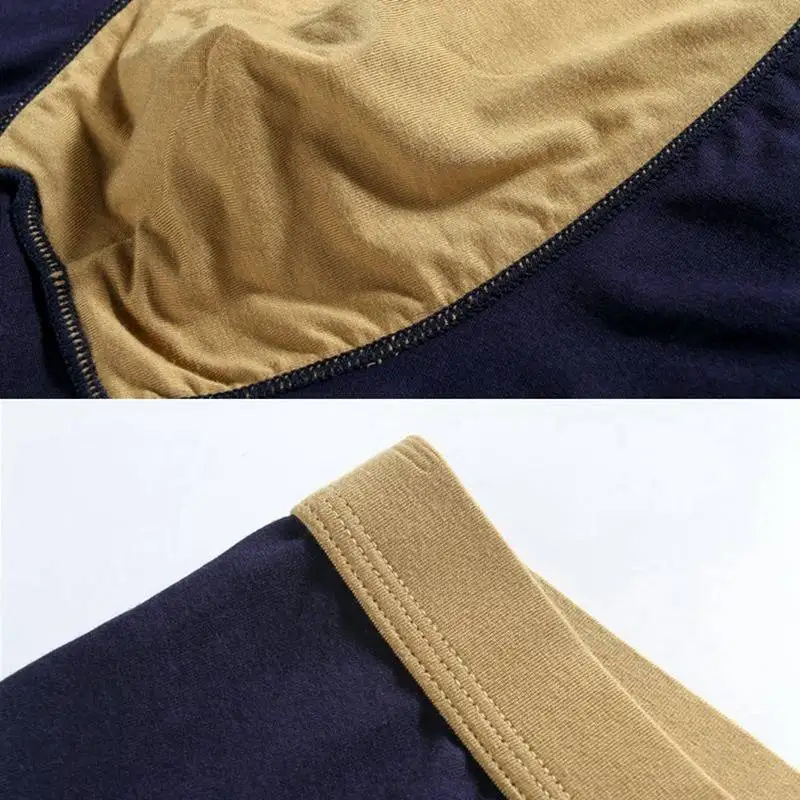 Хлопковые мужские боксеры большого размера 6XL 7XL 8XL контрастного цвета нижнее