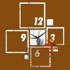 Зеркальные акриловые часы, современный дизайн, 3d настенные часы, большие часы, украшение для дома сделай сам с кристаллами, прямая продажа, 2019