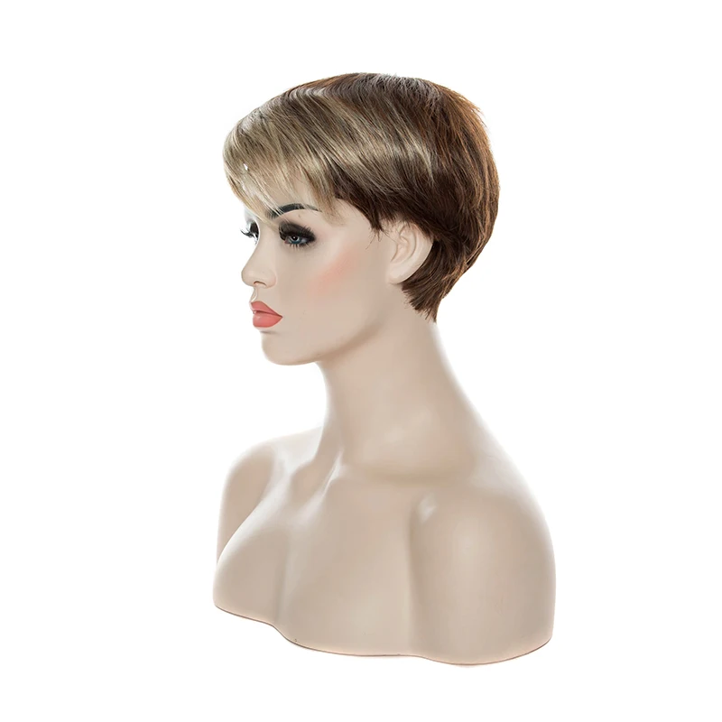 HAIRJOY женский парик из синтетических волос Короткие прямые парики 10 цветов