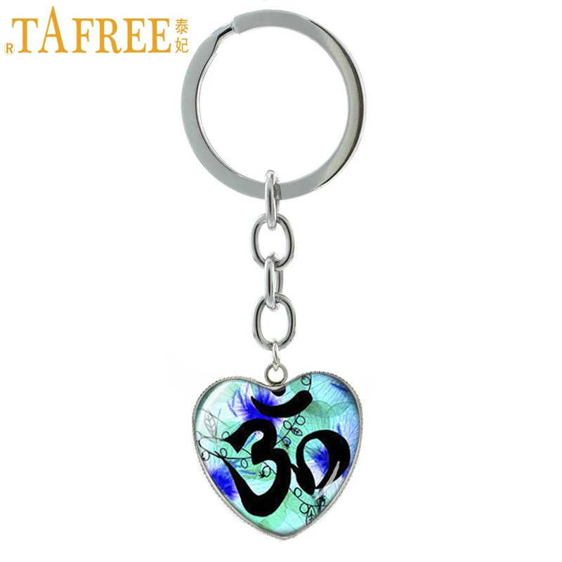 TAFREE винтажный Om индийский брелок для йоги ювелирные изделия дзэн буддизм