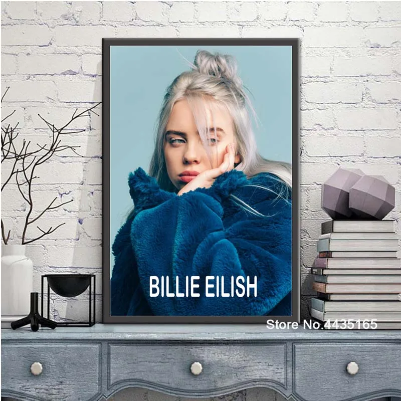 Billie Eilish Poster Singer Star Posters and Prints Wall Art Picture Canvas Painting Decoration for Living Room Home Decor