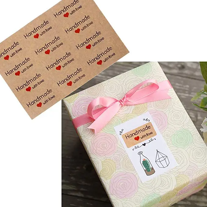 180 шт. наклейки Handmade with love|Канцелярские наклейки| |