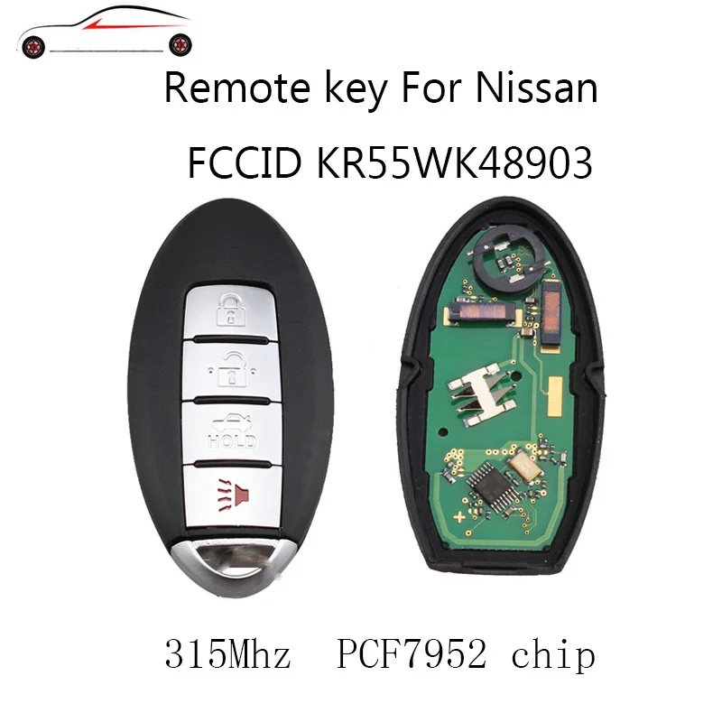 GORBIN 315Mhz Remote Key Keyless Entry For Nissan Altima Maxima Murano 2007 2008 2009 2010 2011 2012 PCF7952 chip Original | Автомобили и