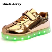 unclejerry led shoes for child usb chargering light up shoes for boys girls glowing christmas sneakers