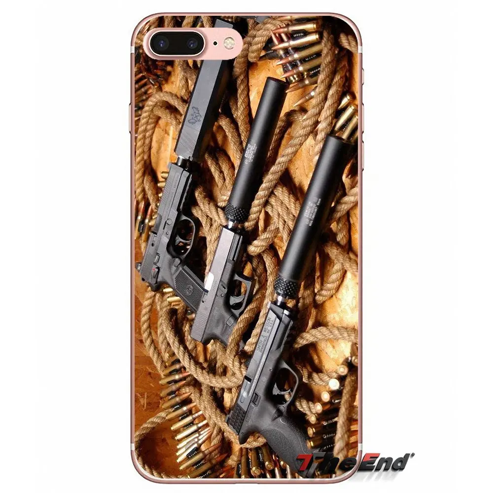 Дизайнерский чехол для Huawei P Smart Y6 P8 P9 P10 Plus Nova P20 Lite Pro Mini 2017 SLA L02 L22 2i Pistolas Glock оружие