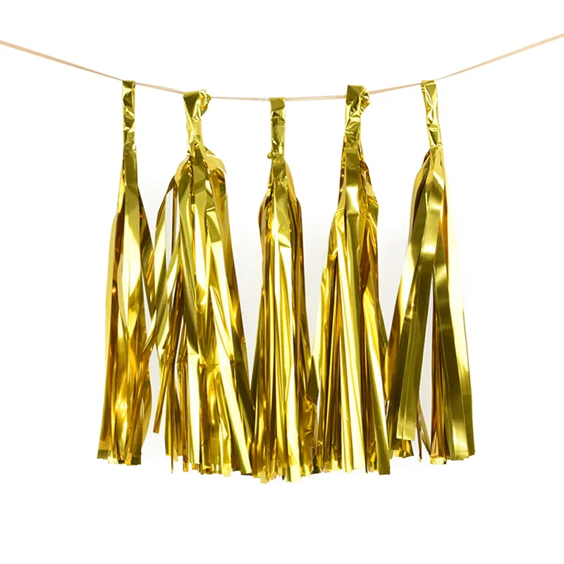 5pcs Gold 1 комплект бумажные салфетки для рукоделия подвесная гирлянда разноцветные баннеры детская игрушка в ванную День Рождения украшения свадьбы ремесло события поставки - Цвет: 5pcs Gold