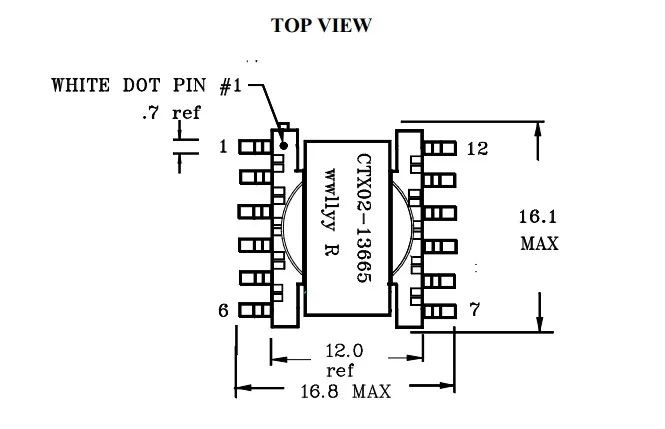 Оригинальный новый 100% CTX02-13274-R SMD 1-16V boost 70VDC 60MA импульсный источник питания
