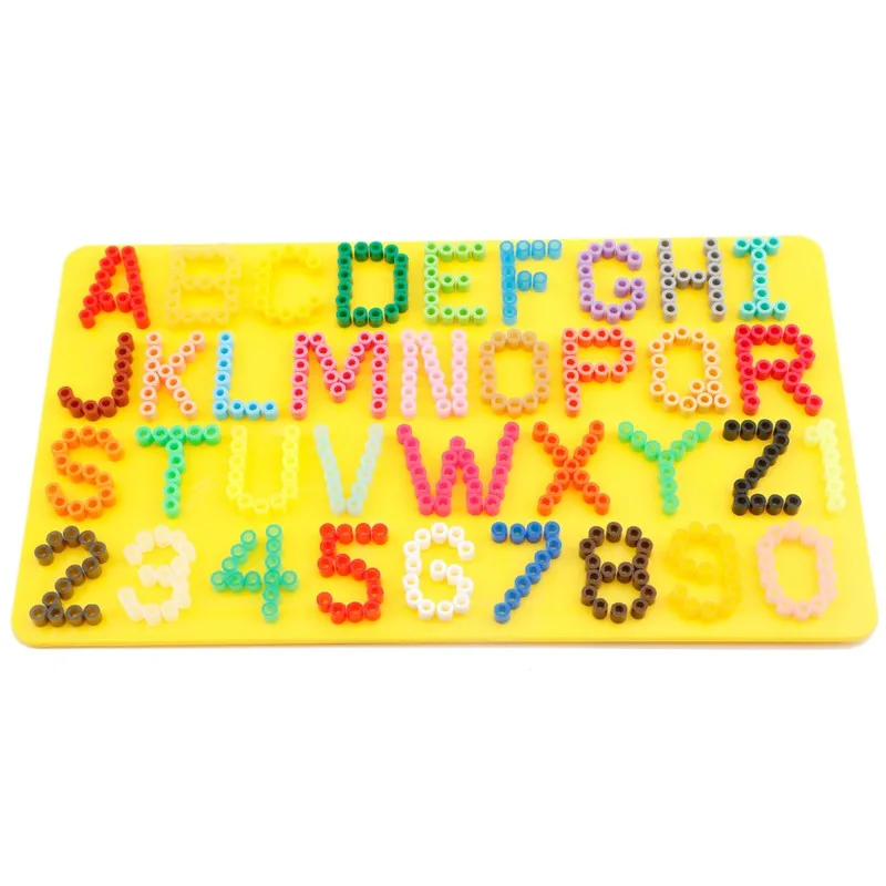 5 мм использовать алфавит и номер pegboard/доска для предохранителя/perler/pix/Хама/железа/мелти/плавления бусины Детские ремесла DIY Развивающие игрушки