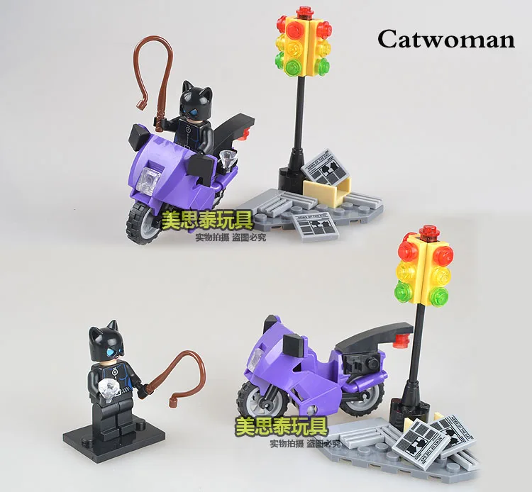 SY 4 комплекта Super Heroes Мстители Человек паук Ник Бэтмен Женщина кошка Batgirl