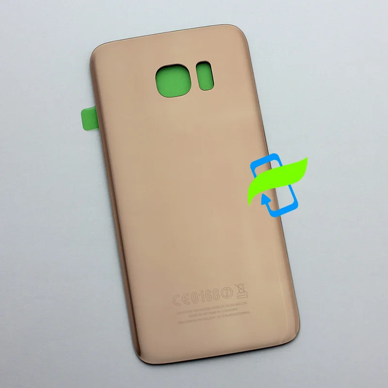 Крышка батарейного отсека для Samsung Galaxy S7 G930F/S7 Edge G935F Задняя стеклянная крышка