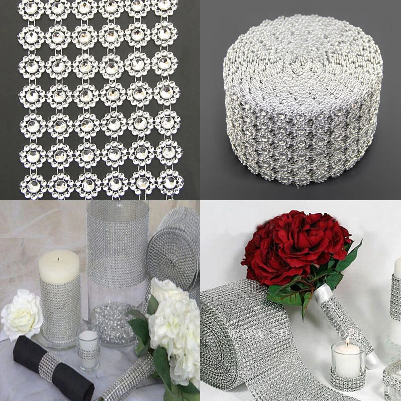 Е. 90 см/лот лента обертывание рулон сверкающий Подсолнух алмазный горный