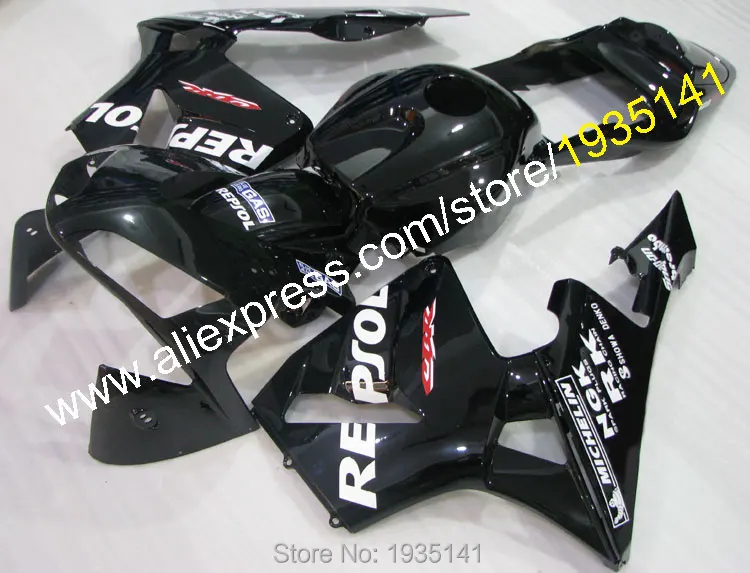 

Комплект кузова из АБС-пластика на заказ для Honda CBR600 RR 2003 2004 CBR 600 RR 03 04 черная обтекатель для мотоцикла (литьё под давлением)