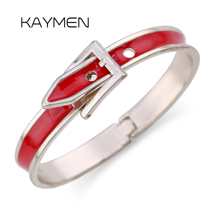 KAYMEN новые модные расширяемый Эмаль Окрашенные открытый жесткий браслет для