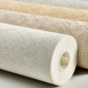 Простые современные шелковые нетканые обои 3D стереоскопические обои для гостиной спальни водонепроницаемые простые однотонные обои для стен рулон