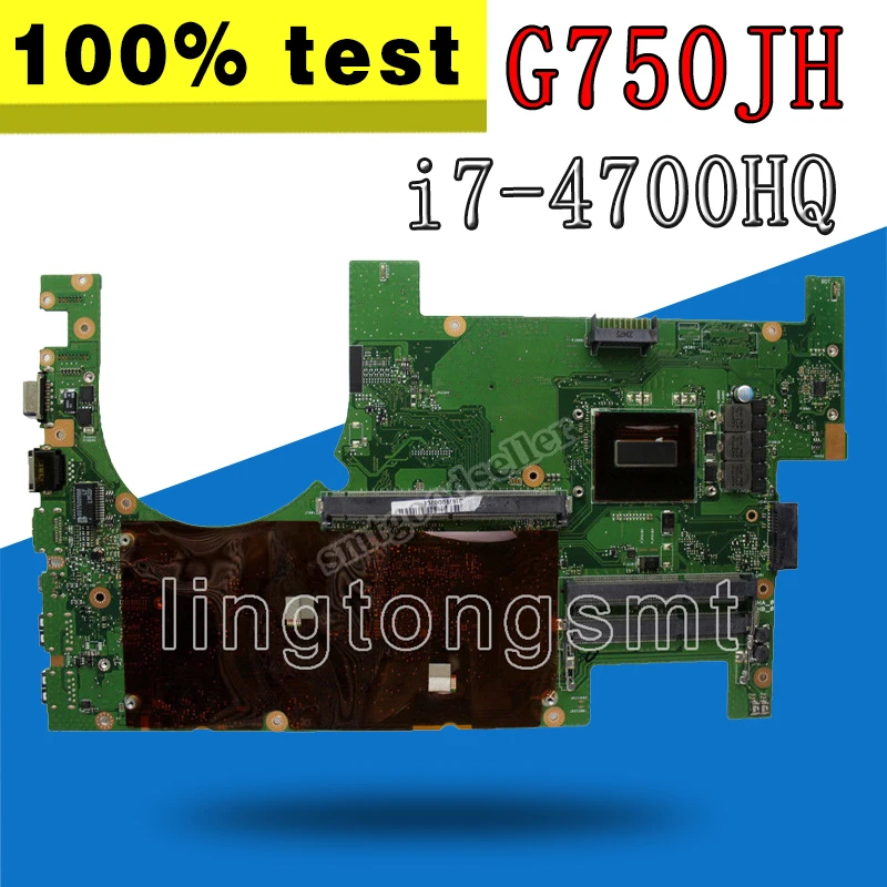 G750JH motherboar i7 4700HQ CPU для For Asus G750JW G750JX G750J G750 материнская плата ноутбука