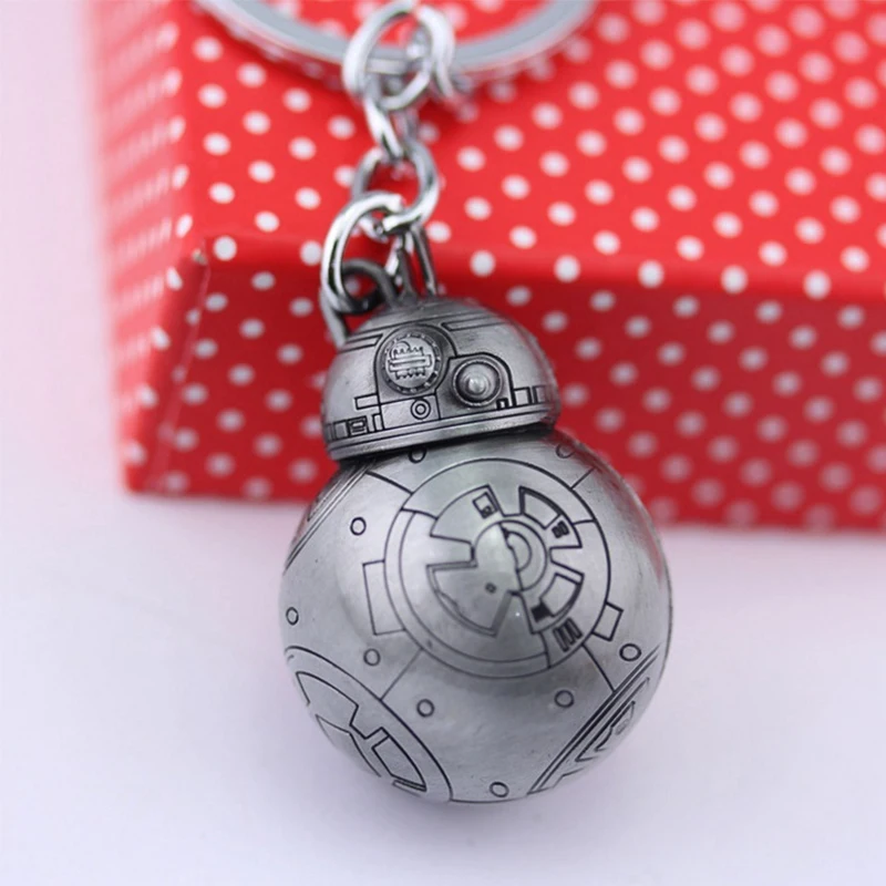 Кино &quotЗвездные войны&quot 7 The Force Awakens брелок игрушки BB 8 R2D2 Droid робот Металлический