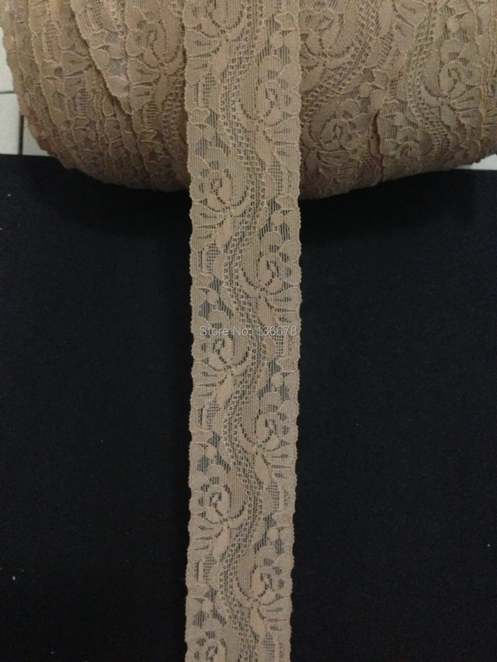 Лидер продаж! Эластичная кружевная лента для волос светильник вая темно синяя