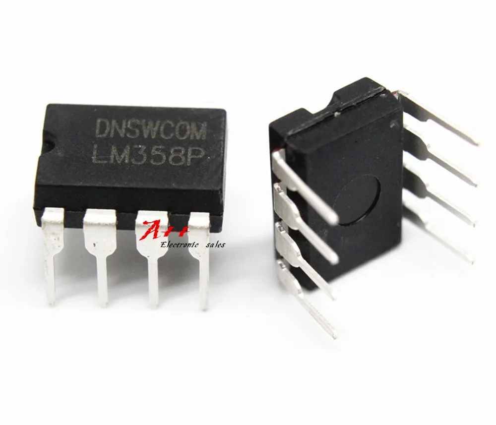 Двойной чип операционного усилителя 100 шт. LM358 LM358P DIP 8|chip amplifier|10 pcs |