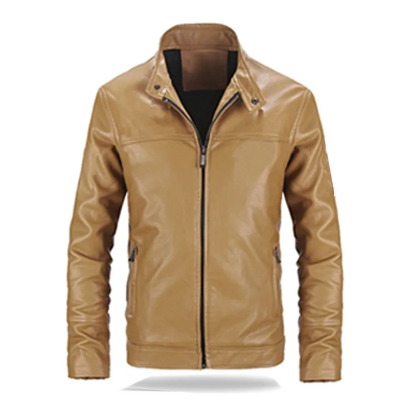 standard drill Новинка, мужская кожаная куртка, пальто, 5XL, 6XL, мужская куртка со стоячим воротником, Air Force One Pilot, Куртки из искусственной кожи, Мужская байкерская куртка, пальто AF51 - Цвет: standard drill