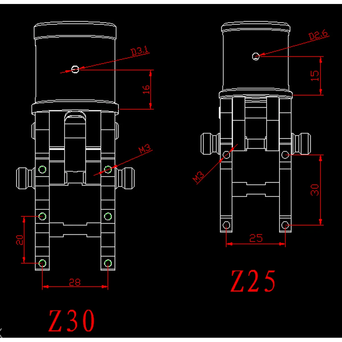 Z25 V4 Улучшенная VersionUpdated CNC алюминиевая складная трубка шарнир DIY для Dia 25 мм