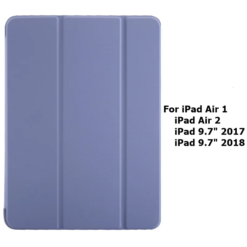 Чехол для iPad Air 1 Air 2 5th 6 9," Чехол для нового iPad 9,7 дюймов чехол Смарт кожаный Стенд мягкий чехол kimTHmall - Цвет: Blue