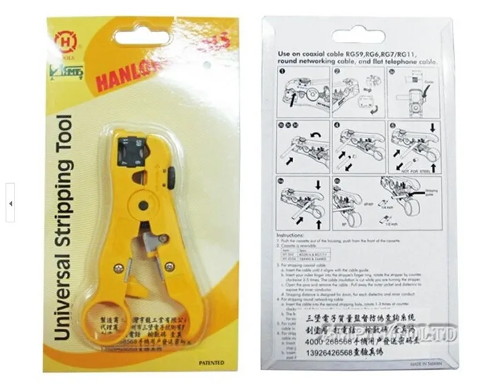 Бесплатная доставка Универсальный резак/устройство для зачистки коаксиального