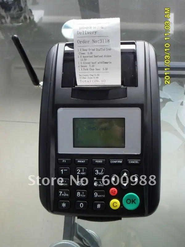 GPRS SMS принтер может получать и распечатывать заказы с веб сервера|gprs sms printer|sms