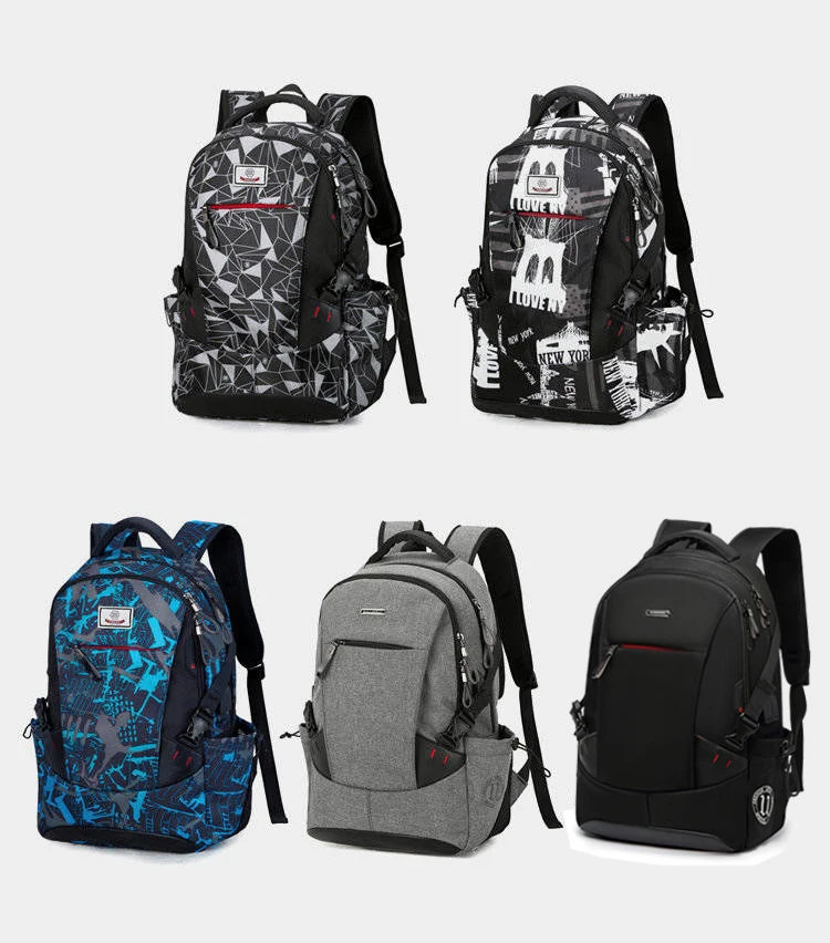 new men's backpack British fashion and leisure college style high quality multi-function large capacity design