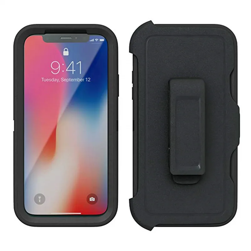 Защитный противоударный чехол Aqua для iPhone X, XS, MAX, XR, 6, 6 S, 7, 8 Plus, 11 Pro, Max, чехол-кобура с зажимом для ремня, защитный чехол