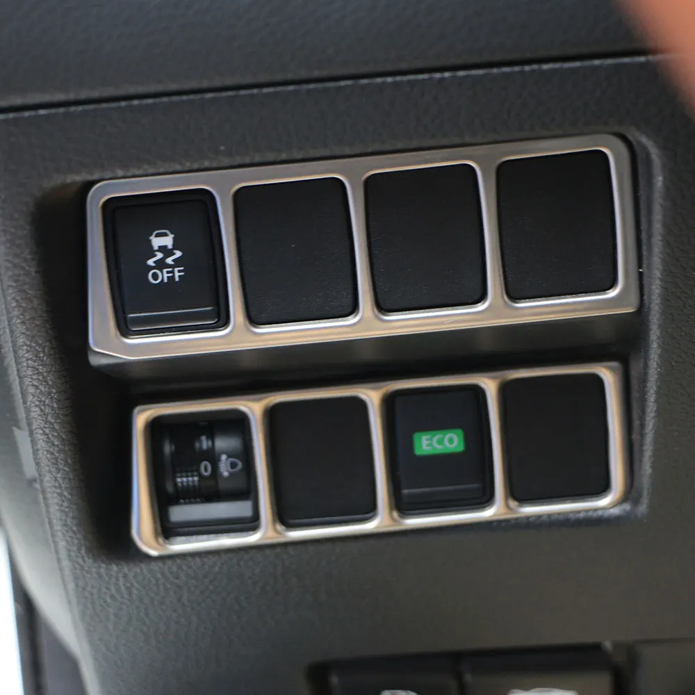 Carmilla наклейка на панель управления переключателем фар из нержавеющей стали для