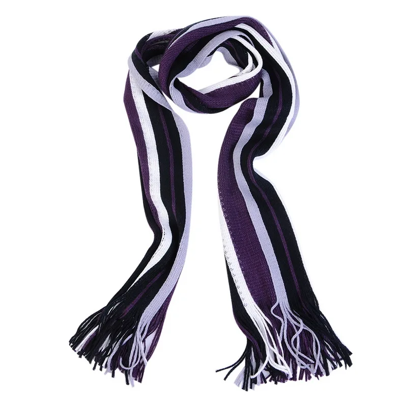 1 MoneRffi Winter Designer Scarf Men Striped Cotton Scarf Male Brand Shawl Wrap Knit Cashmere Bufandas Striped Scarf With Tassel - Цвет: 1