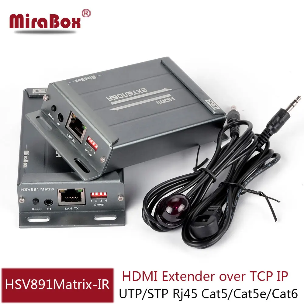 HSV891M TCP IP HDMI матричный удлинитель N * 150 м с ИК и аудио экстрактором по UTP Cat5/Cat5e/Cat6 Rj45