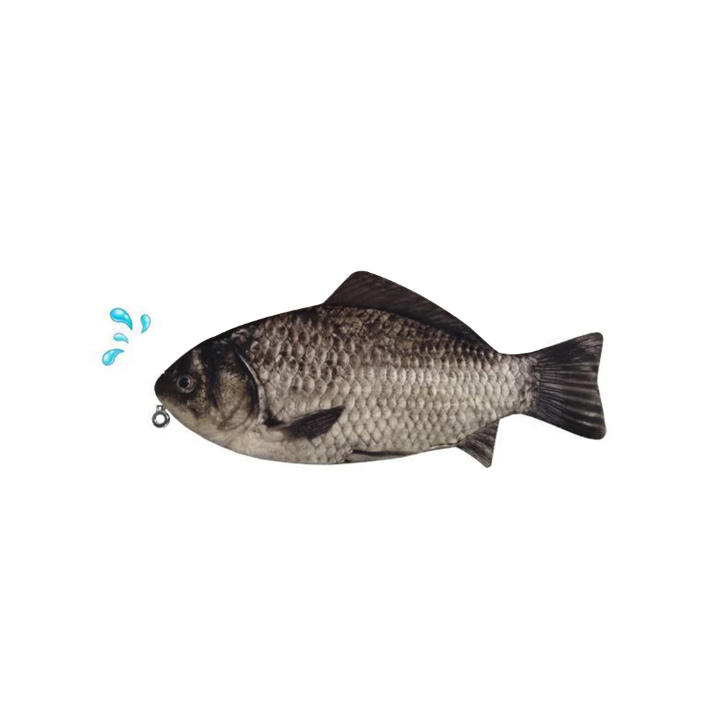 Чехол для ручек на карпа реалистичный футляр карандашей молнии в форме рыбы