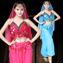Костюм для танца живота с блестками девочек|belly dance costumes|oriental