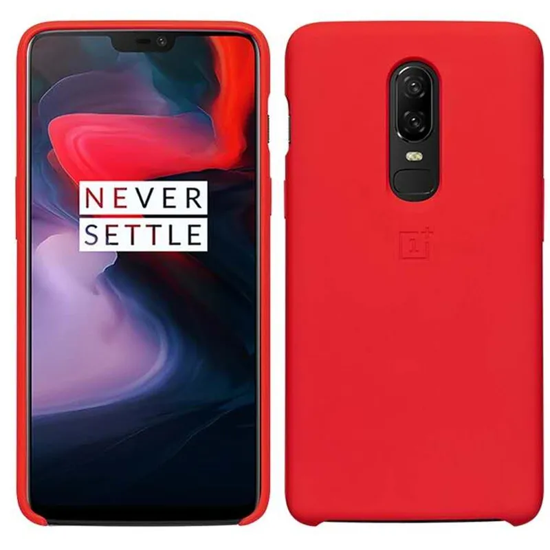 Oneplus 6T чехол оригинальный 100% официальный мягкий силиконовый защитный задняя