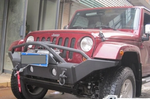 Передний бампер для Jeep JK Wrangler черное покрытие сверхпрочный новый передний