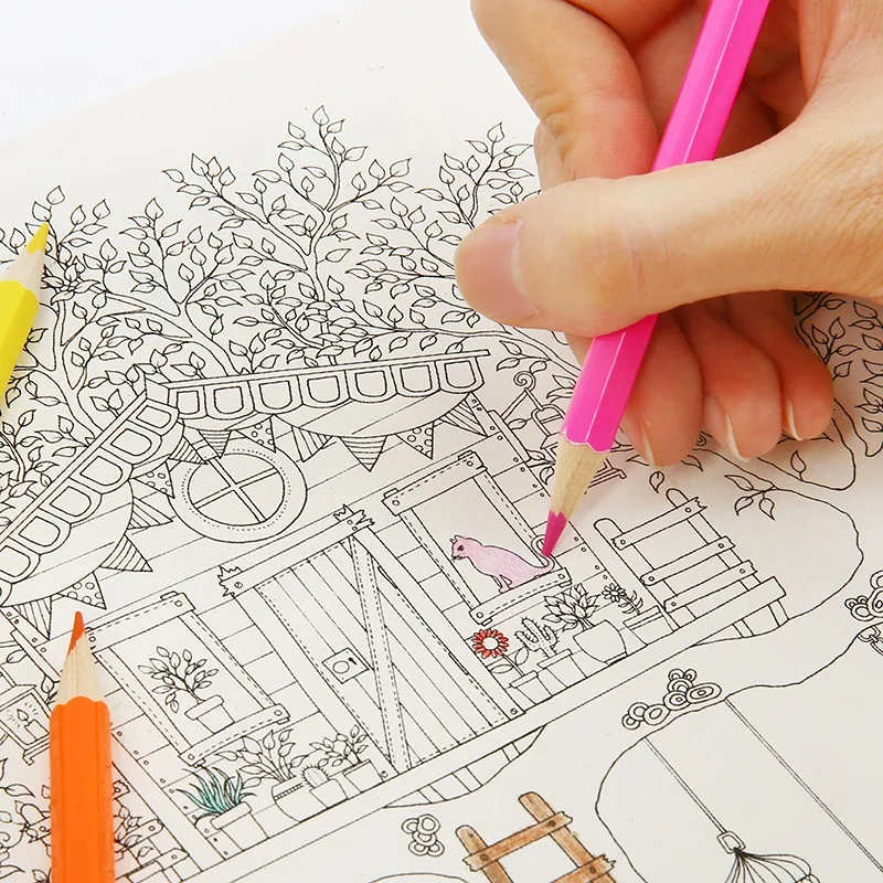 Природа история цветные карандаши для рисования 36 разных цветов узкие брюки