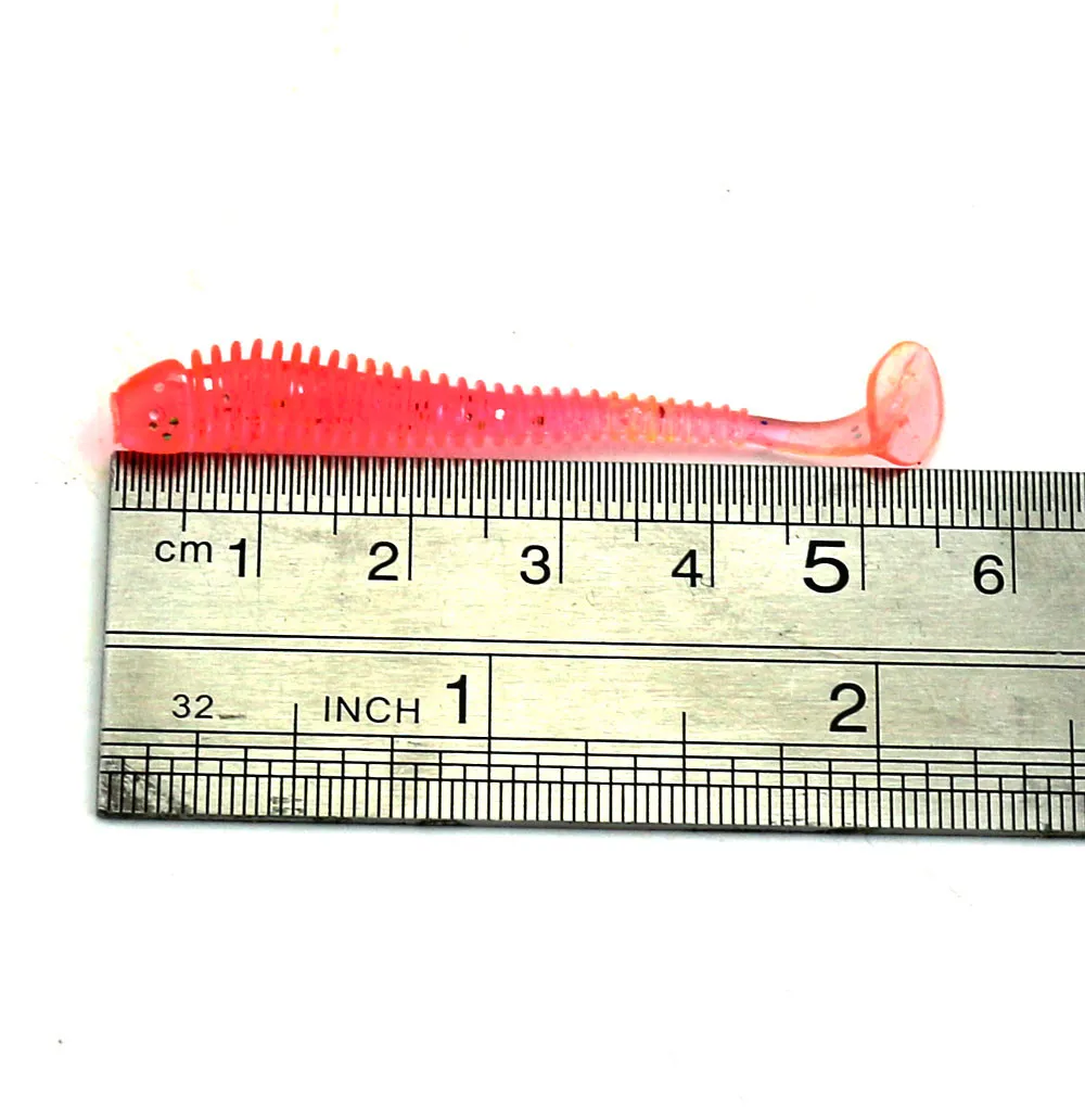 50Pcs Soft Floating T Fish Bionic Isca Artificial Fishing Lure Fly Silicone Bait Worms Shad Bass | Спорт и развлечения