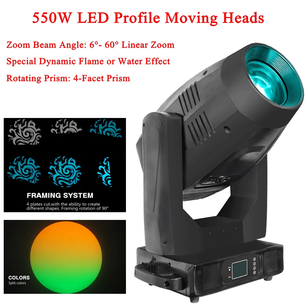 Горячая Распродажа сцсветильник световой эффект 550 Вт светодиодный профиль