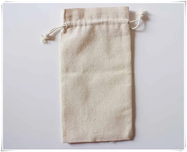 Подарочные сумочки из хлопка с логотипом на заказ 3 шт. | Украшения и аксессуары