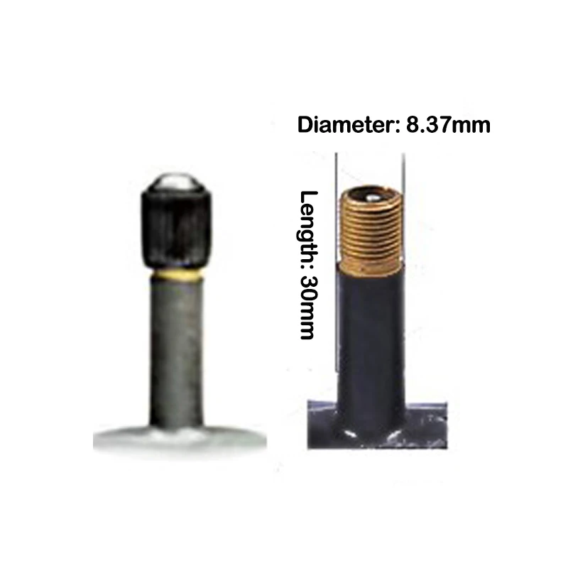 Внутренняя трубка 18x2 5 с изогнутым угловым штоком клапана или прямым клапаном