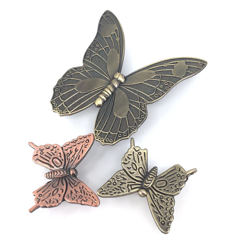 1x цинковый сплав винтажная бронзовая Бабочка ручка шкаф ящик комод ручки дверные