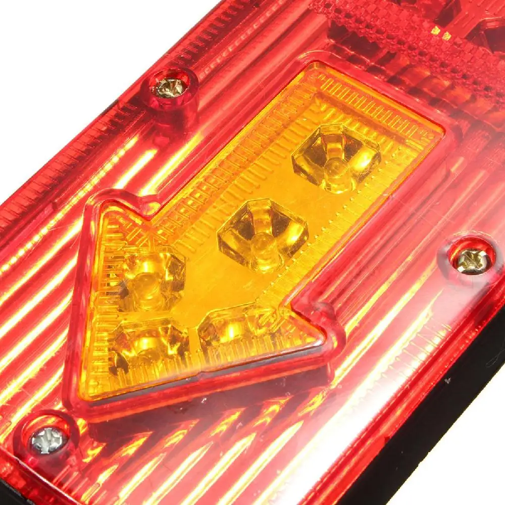 Partol 2pcs Car Led Trailer Tail Light 12V Left &amp Right Earth Reverse Stop Indicator Waterproof For Trucks Utes Caravans | Автомобили и